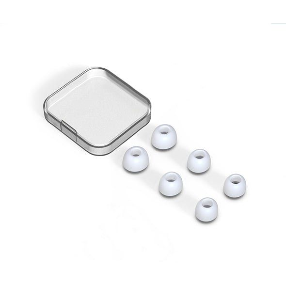 Xccess Silicon Replacement Ear Tips For Airpod Pro 1/2 Size S/M/L (3 Pair) White - 123TelecomShop