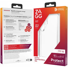 ZAGG Crystal Palace Samsung Galaxy S24 Hoesje 4M DropProof - Transparant - 123TelecomShop