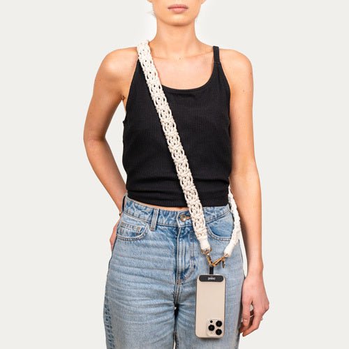 Zanaé Ibiza Telefoon Draagkoord - Sand Lace - 123TelecomShop