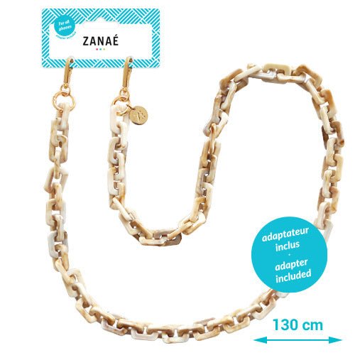 Zanaé Mate Telefoon Draagkoord Ketting - Vanilla Cream - 123TelecomShop